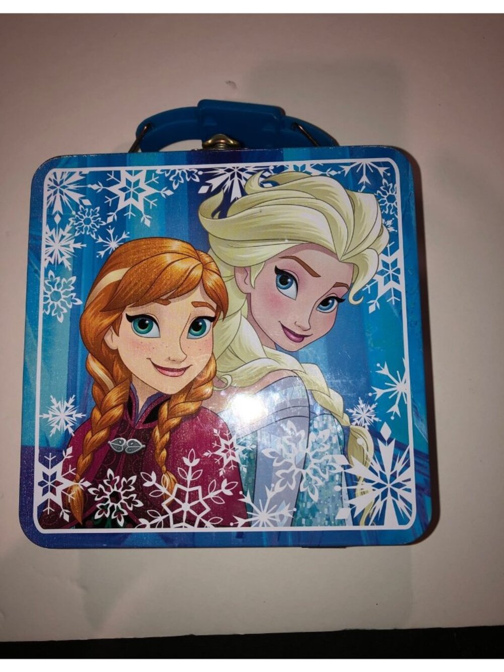 Disney Themed Frozen Small tin Lunch Box Anna & Elsa